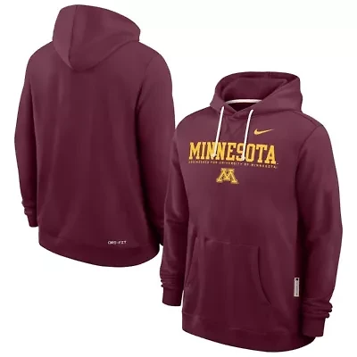 NCAA Nike Minnesota Golden Gophers 2025 Sideline Standard Issue Dri-FIT Hoodie