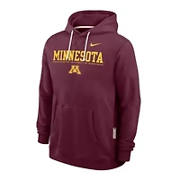 NCAA Nike Minnesota Golden Gophers 2025 Sideline Standard Issue Dri-FIT Hoodie
