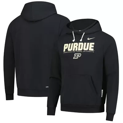 NCAA Nike Purdue Boilermakers 2025 Sideline Standard Issue Dri-FIT Hoodie