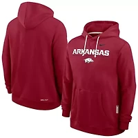 NCAA Nike Arkansas Razorbacks 2025 Sideline Standard Issue Dri-FIT Hoodie