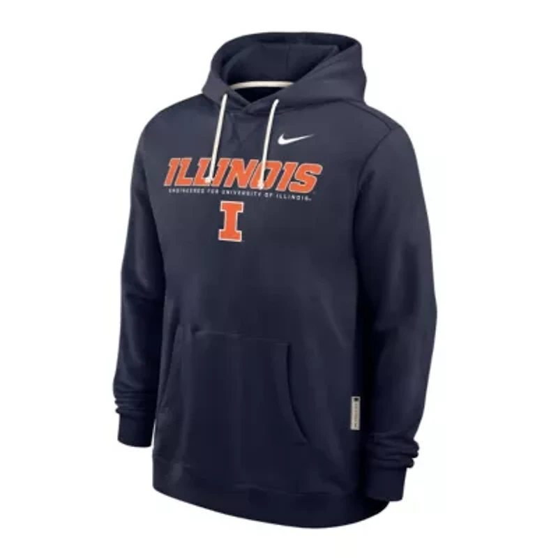 NCAA Nike Illinois Fighting Illini 2025 Sideline Standard Issue Dri-FIT Hoodie