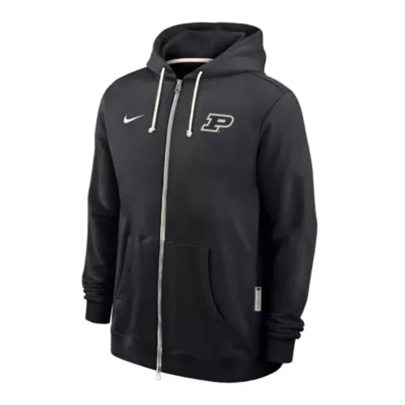 NCAA Nike Purdue Boilermakers 2025 Sideline Performance Full-Zip Hoodie