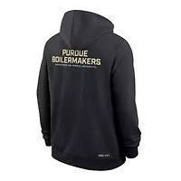 NCAA Nike Purdue Boilermakers 2025 Sideline Performance Full-Zip Hoodie