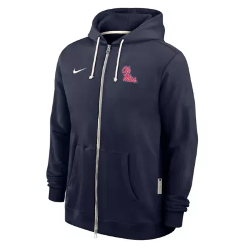 NCAA Nike Ole Miss Rebels 2025 Sideline Performance Full-Zip Hoodie