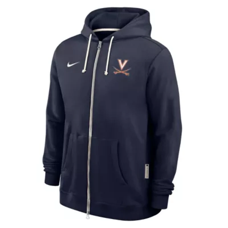 NCAA Nike Virginia Cavaliers 2025 Sideline Performance Full-Zip Hoodie