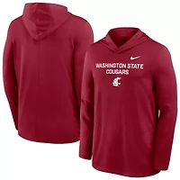NCAA Nike Washington State Cougars 2025 Sideline Dri-FIT Long Sleeve Hoodie T-Shirt