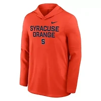 Syracuse Orange NCAA Nike 2025 Sideline Dri-FIT Long Sleeve Hoodie T-Shirt