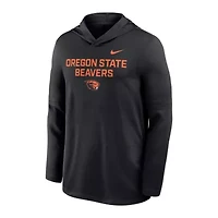 NCAA Nike Oregon State Beavers 2025 Sideline Dri-FIT Long Sleeve Hoodie T-Shirt