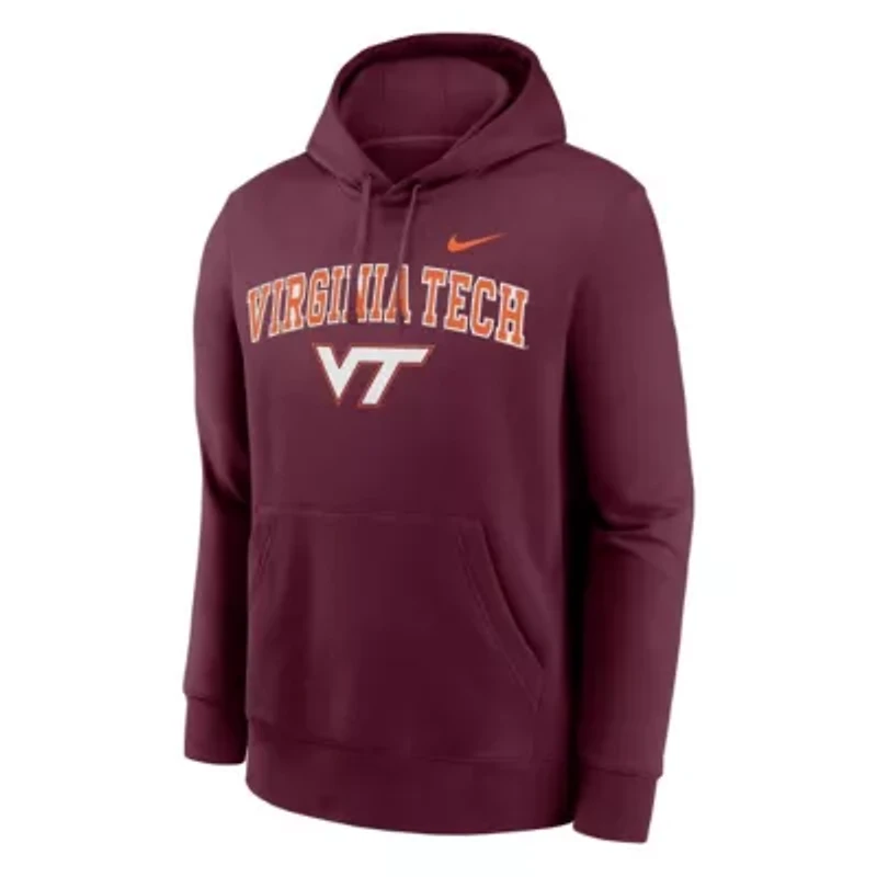 NCAA Nike Virginia Tech Hokies Club Pullover Hoodie