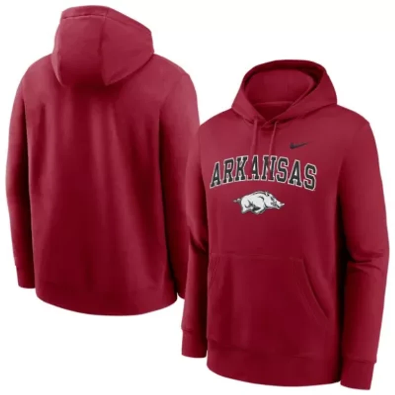 NCAA Nike Arkansas Razorbacks Club Pullover Hoodie