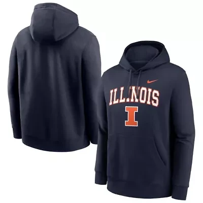 NCAA Nike Illinois Fighting Illini Club Pullover Hoodie