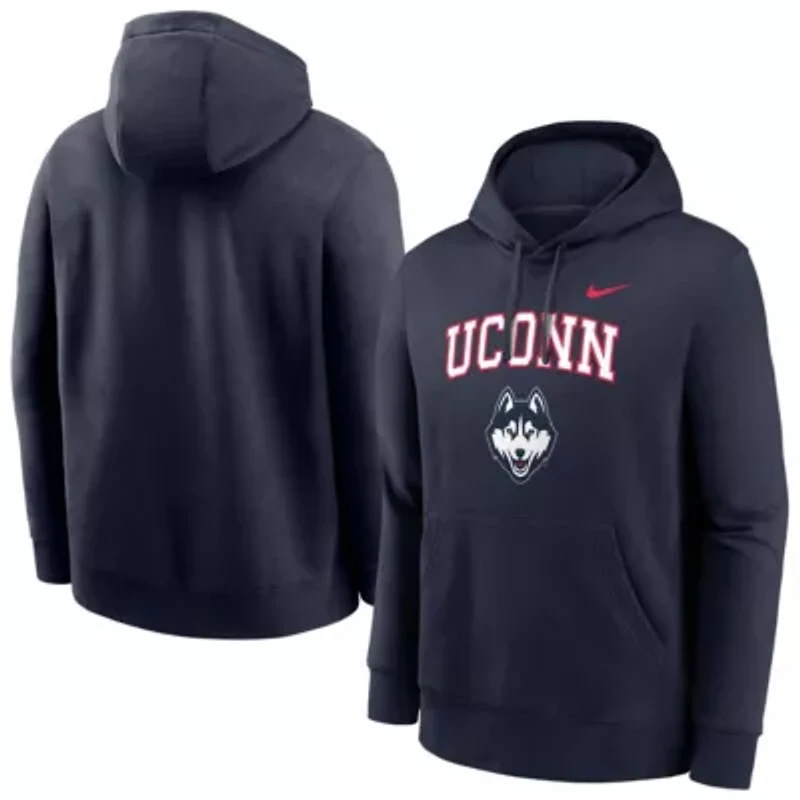 Connecticut Huskies NCAA Nike UConn Club Pullover Hoodie