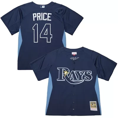 MLB David Price Tampa Bay Rays Authentic Batting Practice Jersey
