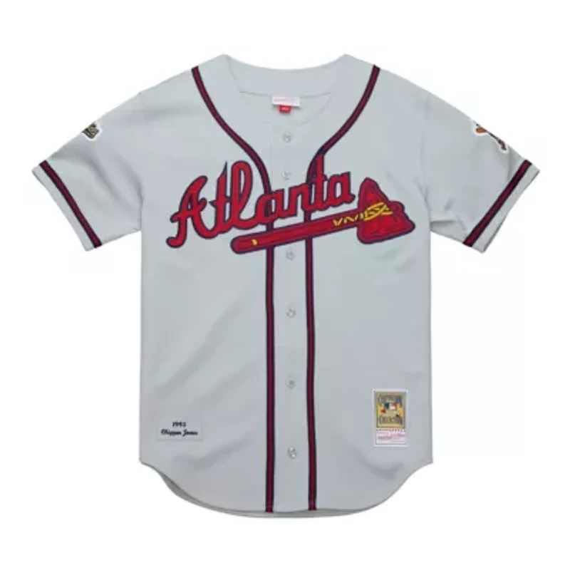 MLB Chipper Jones Atlanta Braves 1995 Throwback Authentic Jersey
