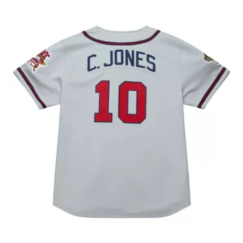MLB Chipper Jones Atlanta Braves 1995 Throwback Authentic Jersey