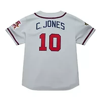 MLB Chipper Jones Atlanta Braves 1995 Throwback Authentic Jersey