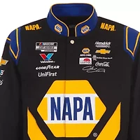 NASCAR Black/Royal Chase Elliott NAPA Full-Snap Twill Uniform Jacket