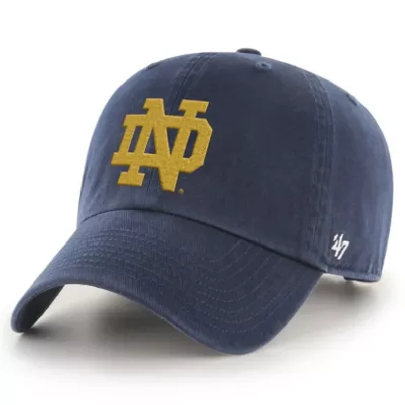 NCAA Notre Dame Fighting Irish NCAA Football Playoff 2025 National ship Game Clean Up Adjustable Hat