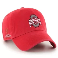 NCAA Ohio State Buckeyes NCAA Football Playoff 2025 National ship Game Clean Up Adjustable Hat