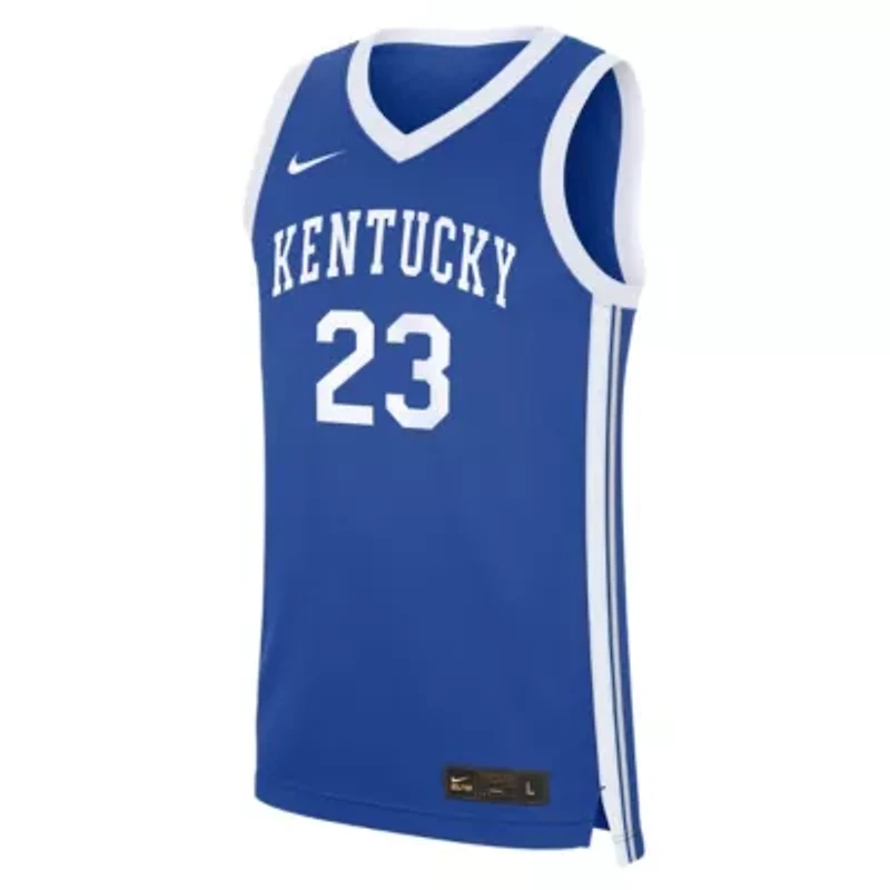 NCAA Nike Anthony Davis Kentucky Wildcats Road Replica Basketball Jersey