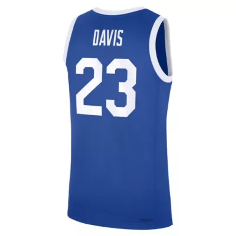 NCAA Nike Anthony Davis Kentucky Wildcats Road Replica Basketball Jersey
