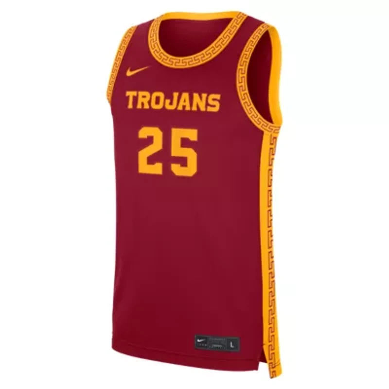 NCAA Nike #25 USC Trojans Road Replica Basketball Jersey