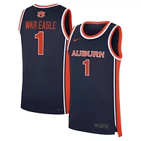 NCAA Nike Auburn Tigers #1 Road War Eagle Replica Basketball Jersey