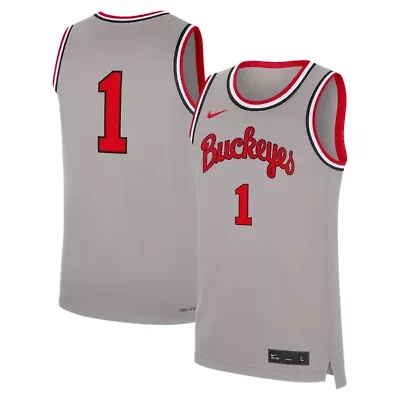 NCAA Nike #1 Ohio State Buckeyes Alternate Replica Basketball Jersey