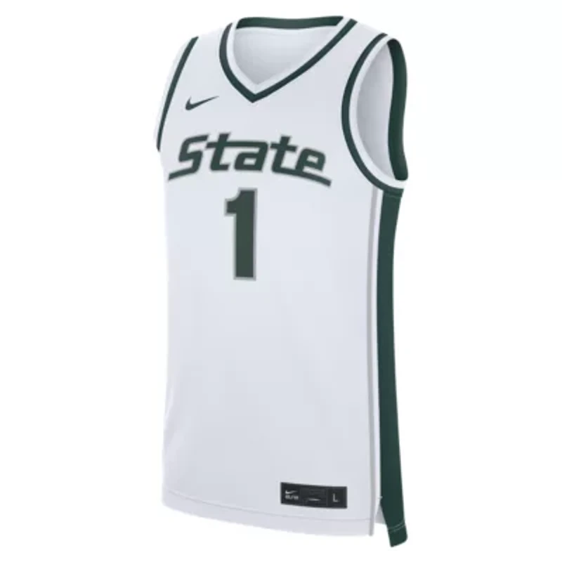 NCAA Nike Michigan State Spartans #1 Alternate Replica Basketball Jersey