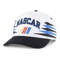 NASCAR White/Black Diamond Cut Hitch Adjustable Hat