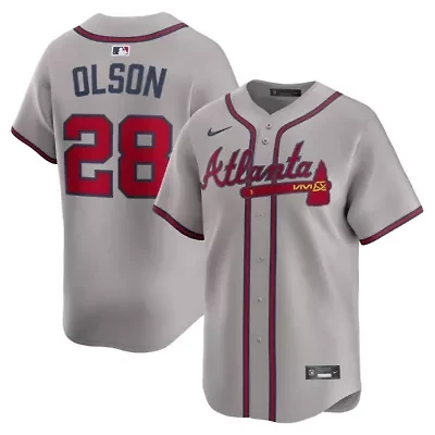 MLB Nike Matt Olson Atlanta Braves Road Limited Player Jersey