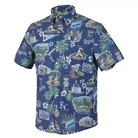 MLB Kansas City Royals Scenic Tri-Blend Button-Down Shirt