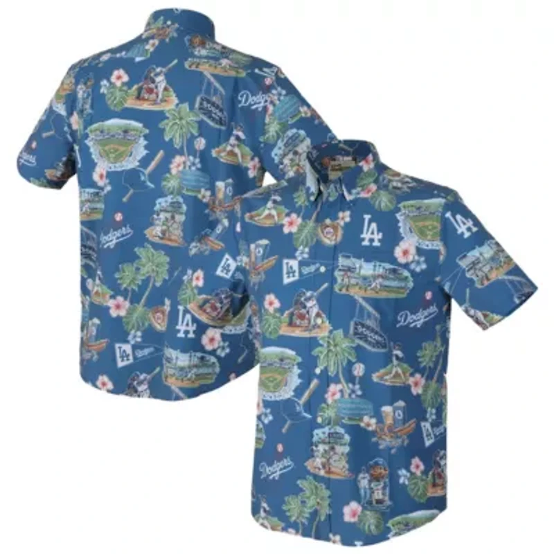 MLB Los Angeles Dodgers Scenic Tri-Blend Performance Button-Up Top