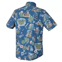 MLB Los Angeles Dodgers Scenic Tri-Blend Performance Button-Up Top