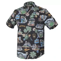 MLB Milwaukee Brewers Scenic Tri-Blend Button-Down Shirt
