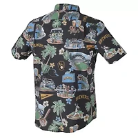 MLB Milwaukee Brewers Scenic Tri-Blend Button-Down Shirt