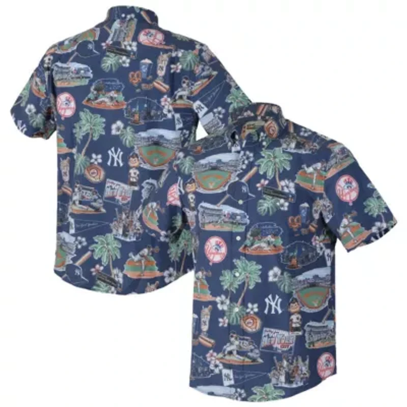 MLB New York Yankees Scenic Tri-Blend Button-Down Shirt