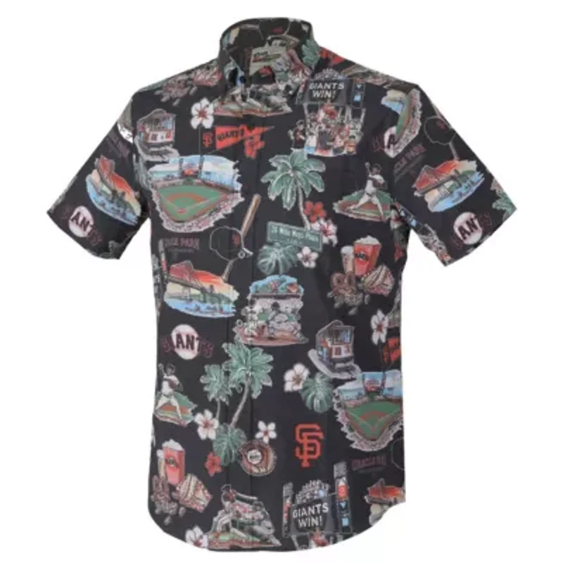 MLB San Francisco Giants Scenic Tri-Blend Performance Button-Up Top