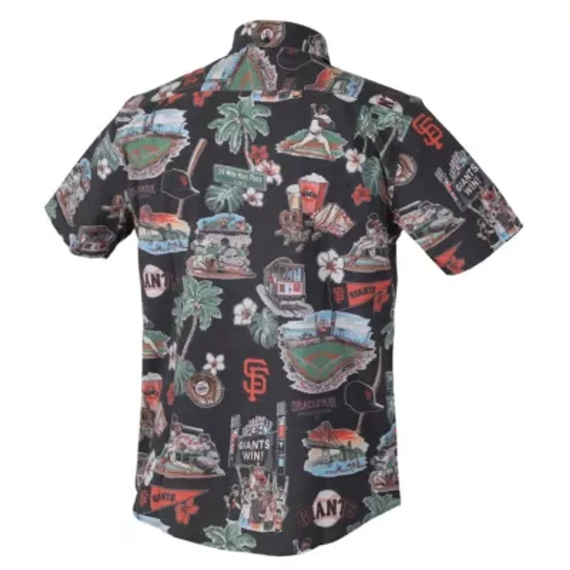 MLB San Francisco Giants Scenic Tri-Blend Performance Button-Up Top