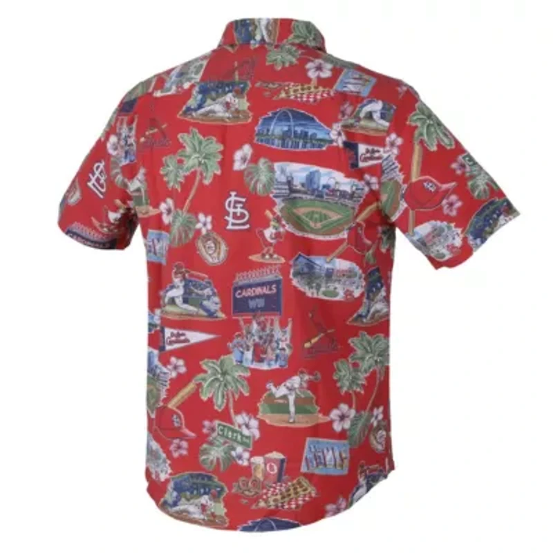 MLB St. Louis Cardinals Scenic Tri-Blend Performance Button-Up Top