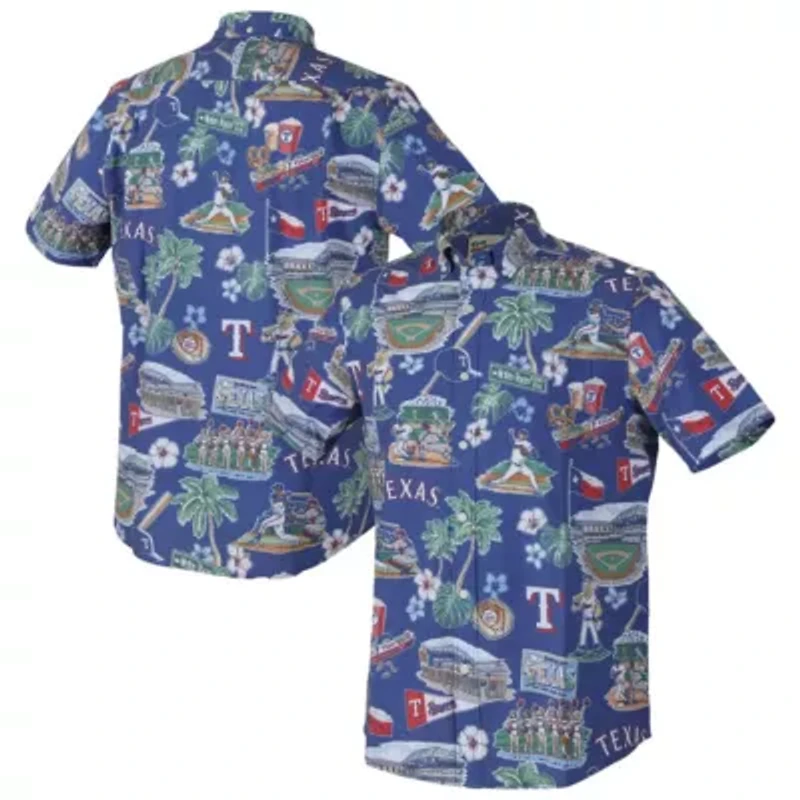 MLB Texas Rangers Scenic Tri-Blend Performance Button-Up Top