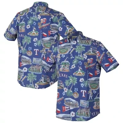 MLB Texas Rangers Scenic Tri-Blend Performance Button-Up Top