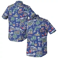 MLB Texas Rangers Scenic Tri-Blend Performance Button-Up Top