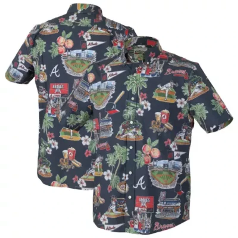 MLB Atlanta Braves Scenic Tri-Blend Performance Button-Up Top