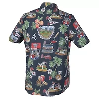 MLB Atlanta Braves Scenic Tri-Blend Performance Button-Up Top