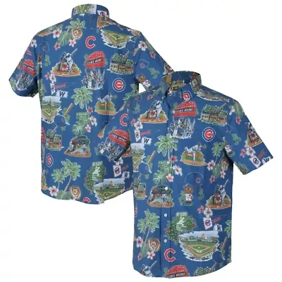 MLB Chicago Cubs Scenic Tri-Blend Button-Down Shirt