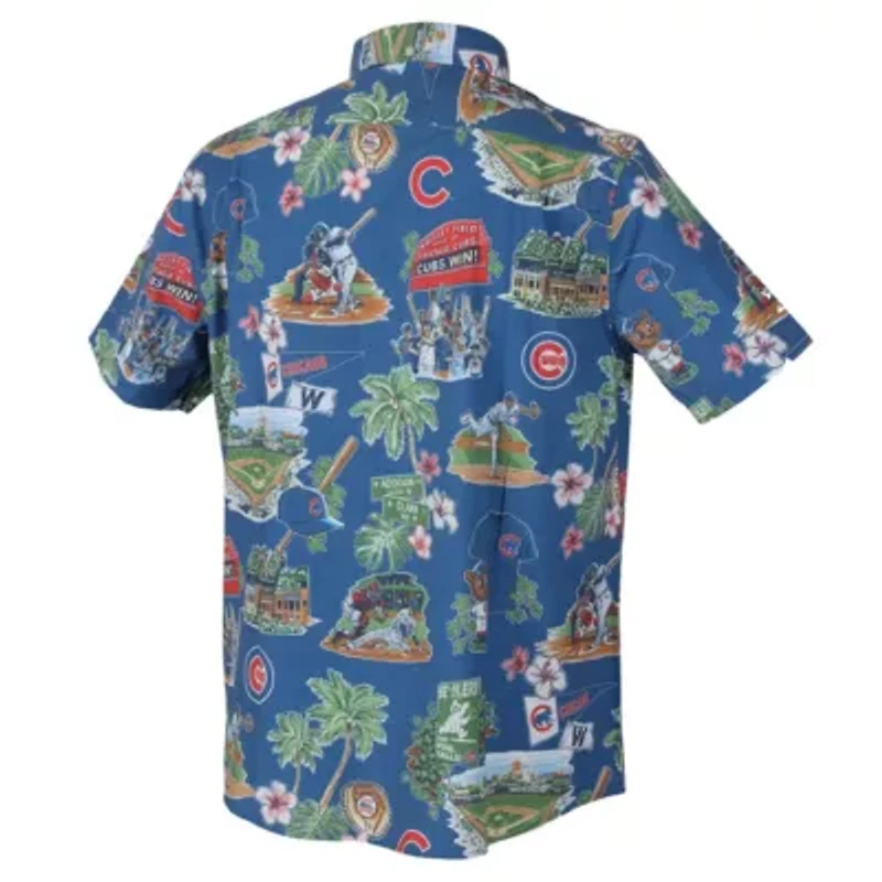 MLB Chicago Cubs Scenic Tri-Blend Button-Down Shirt