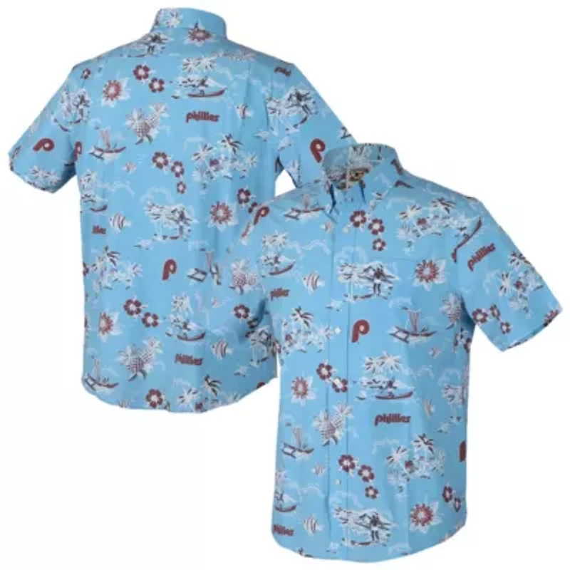 MLB Light Philadelphia Phillies Kekai Button-Down Shirt