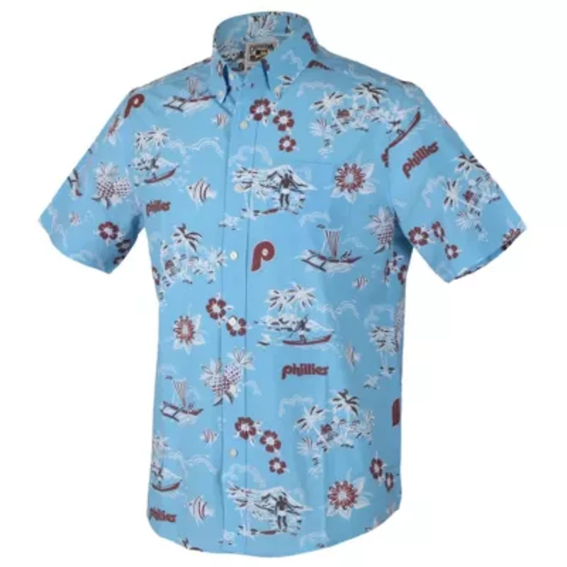 MLB Light Philadelphia Phillies Kekai Button-Down Shirt
