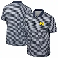 NCAA Michigan Wolverines Striped Polo